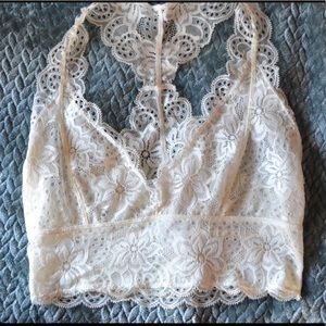Urban Outfitters white lace bralette